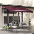 Aluminum folding arm awning retractable awnings